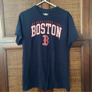- Boston Cotton Navy T-shirt